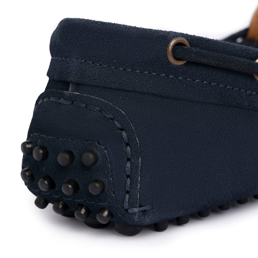 Rubber Suede Loafers - Blue