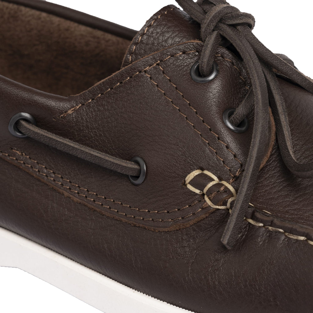 Loafers Boat 01 with Dark Brown Leather Laces