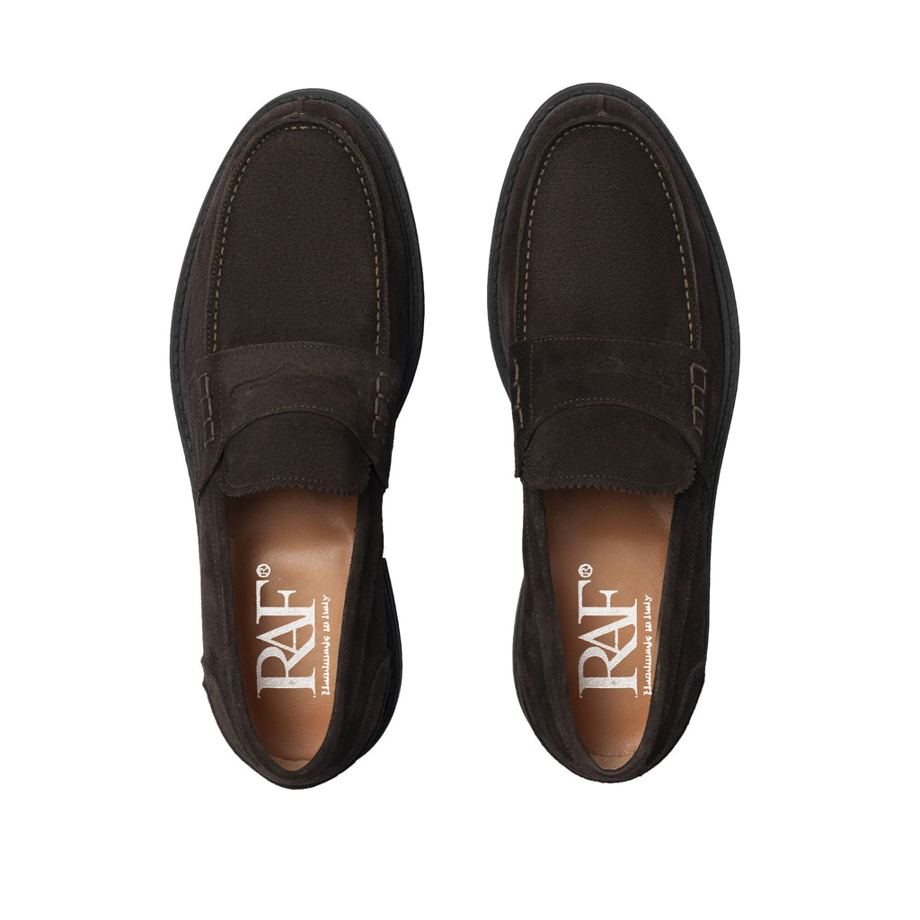 Suede Loafers - Dark Brown