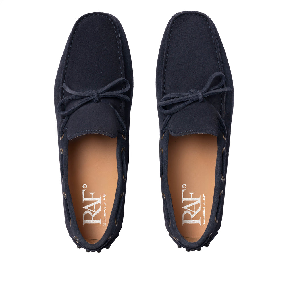 Rubber Suede Loafers - Blue