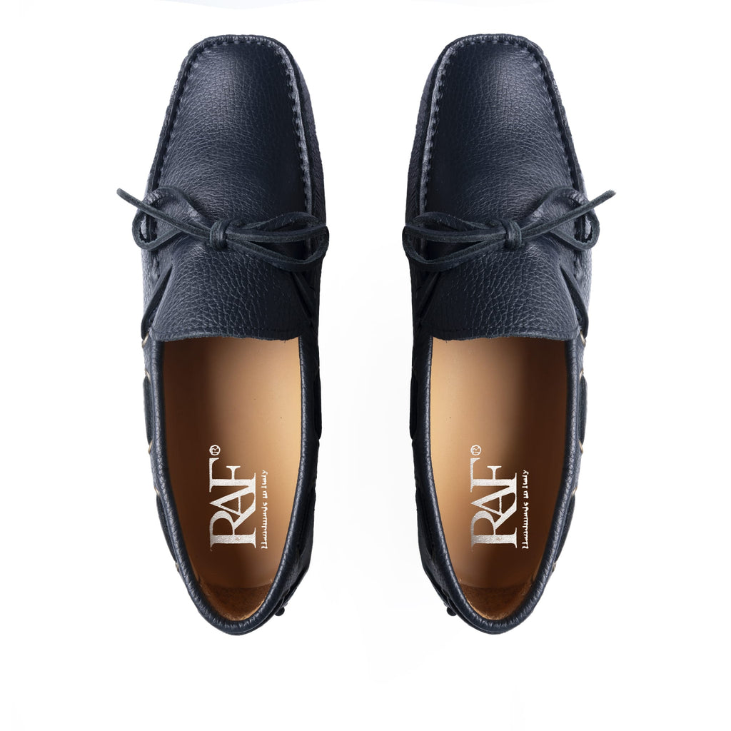 Rubber F.2 Leather Loafers - Blue