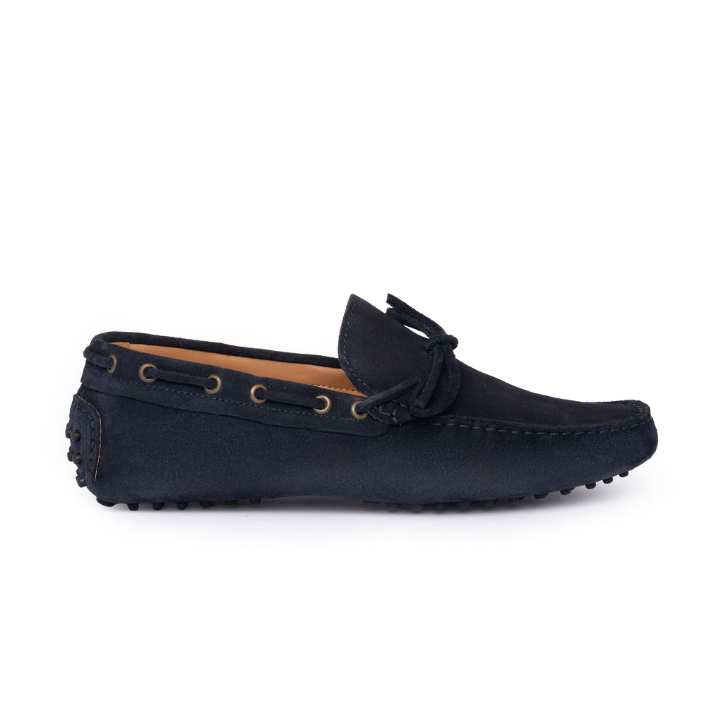 Rubber Suede Loafers - Blue