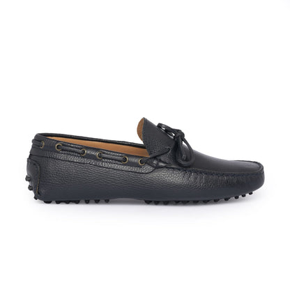Leather Rubber Loafers - Blue