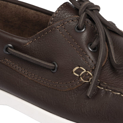 Loafers Boat 01 with Dark Brown Leather Laces