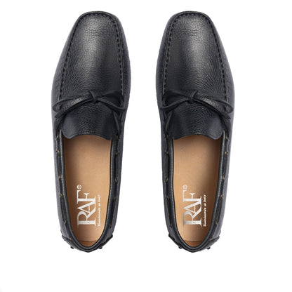 Leather Rubber Loafers - Blue
